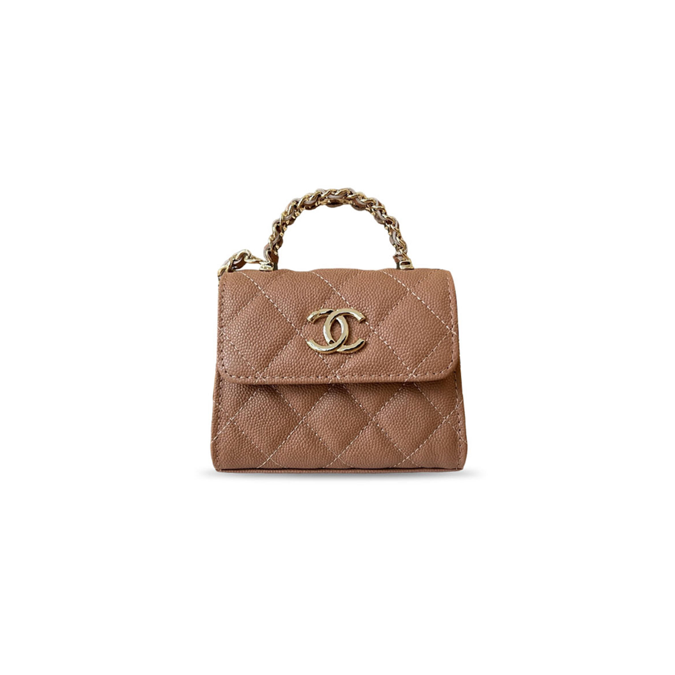 CHANEL QUILTED MINI NANO KELLY SHOPPER GRAINED CALFSKIN A96183 (12*8*4cm)